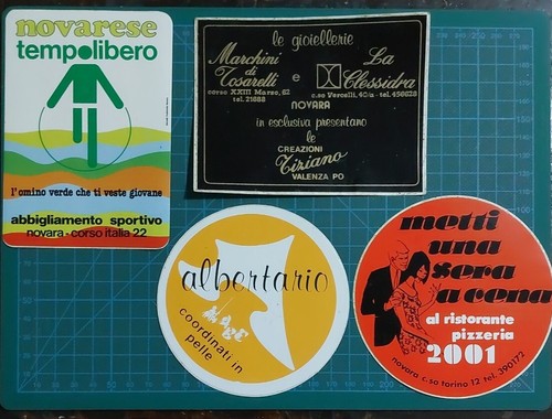 Novara lotto adesivi vintage - adesivi,