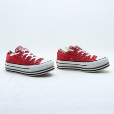 CONVERSE All star Platform Usate Numero EU 36.5 UK 4 US 6 (Cod.CS2038) Rosse