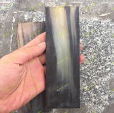 Coltello foglio corno di pecora fiore naturale grezzo piatto bilancia manico materiale fai da te