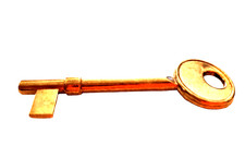 Chiave per Porta da Interno Passepartout in Ottone Oro Lucido VITEL