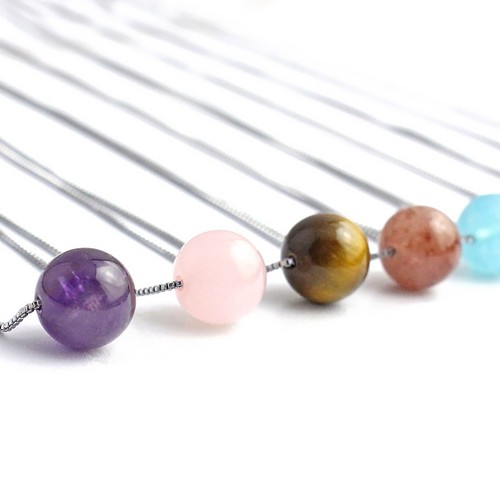 Collana catena con perle