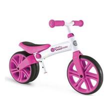 Bici Senza Pedali 1 Anno Balance Bike Rosa Velo Junior con Doppia Ruota Posterio