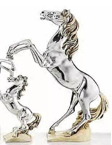 Statua cavallo rampante 19 - rampante, cm.19