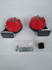 COPPIA TROMBE MARCO T2  MODELLO VINTAGE GRIGLIE CROMATE   12 VOLT