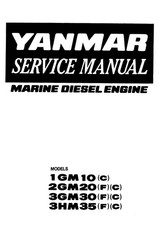 YANMAR 1GM10 2GM20 3GM30 3HM35 MANUALE DI SERVIZIO MOTORE DIESEL MARINO RISTAMPATO
