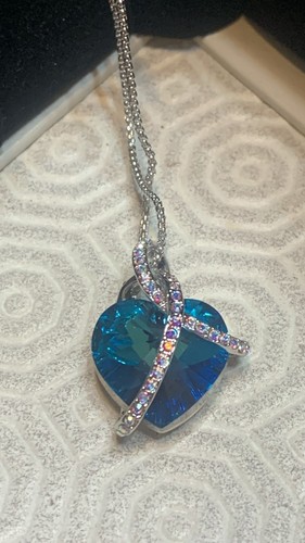 Collana con cuore cristallo - cuore,