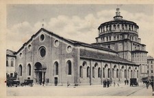 12423-MILANO,CHIESA DELLE GRAZIE, CARROZZE, per Almenno San Bartolomeo,10c.,1938