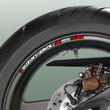 8 adesivi decalcomanie cerchi ruota SUZUKI DRZ 400SM - dr-z dr z 400 sm drz400sm