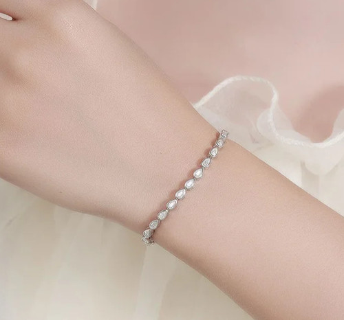 Bracciale tennis 0ct taglio - bracciale, 7,0ct