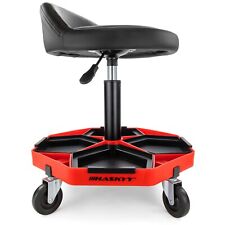 Sgabello da officina sgabello da lavoro PREMIUM seduta regolabile in altezza con schienale