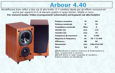 Coppia Diffusori Indiana Line Arbour 4.40 Hi-FI Home Theatre Satellite Surround