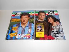INTER football club 2 riviste 1990 con poster gigante Klinsmann e Serena