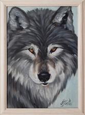 Quadro originale lupo amante