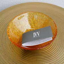 Coppetta in vetro colorato IVV color ambra Nuovo con scatola