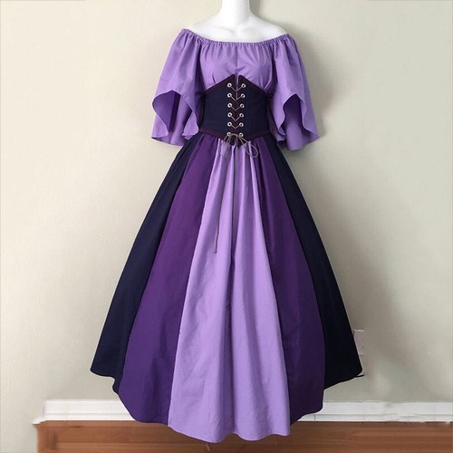 Donna medievale abito lungo - donna,