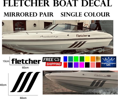 Adesivo gto fletcher boats - fletcher,