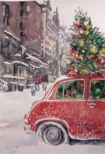 Quadro Acquerello Città