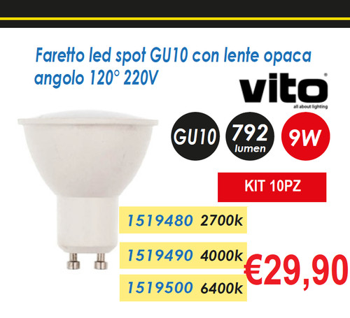 Lampadine gu10 led - gu10, faretto