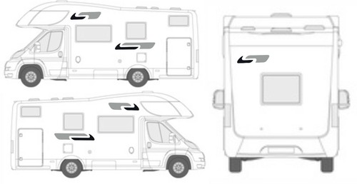 Adesivi camper riviera p - ci,