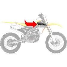 CONVOGLIATORE DESTRO RADIATORE ALTO YAMAHA YZF 450 2010 2013 NERO
