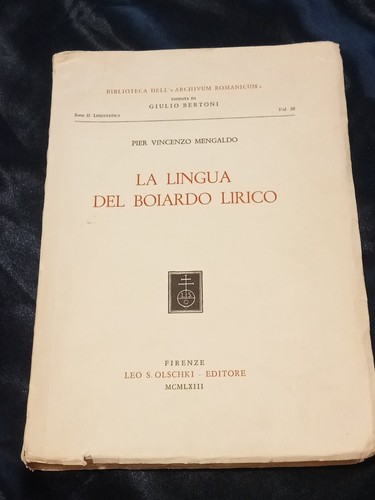 Lingua del boiardo lirico - lingua,