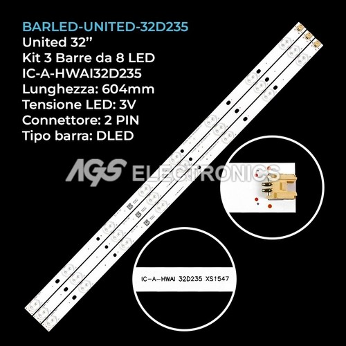 Kit barre strip led tv - kit, 3