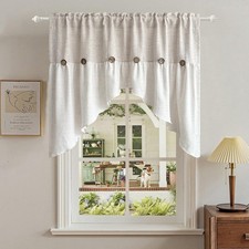 Tenda Lino Beige Swag per