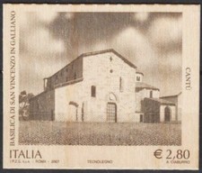 Italia 2007 Basilica San Vincenzo Chiesa Edificio Architettura Religione TIMBRO LEGNO