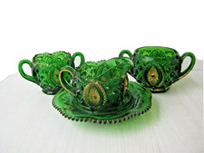 SET TAZZE CRISTALLO LATTIERA