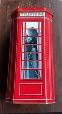 Scatola Latta Vintage Cabina Telefonica Londra - Scatola Caramelle Ripiene
