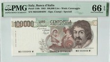 Italy 100000 lire Caravaggio
