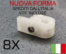 16 supporti SEMI TRASPARENTE per quattro ripiani aggiuntivi vetrina IKEA DETOLF