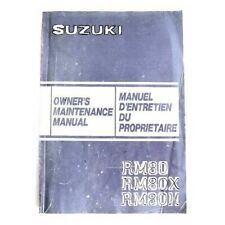 Manuale Suzuki RM 80 - RM 80X - RM 80H