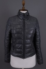 Peuterey grigio piumino d'oca giacca full zip taglia 42