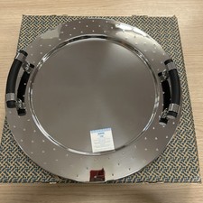 Vassoio Alessi Graves Metallo E Manico Nero Nuovo Con Scatola