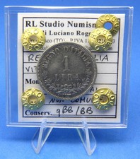 LA026-REGNO D'ITALIA - V. Em. II - 1 Lira 1863 MI Valore