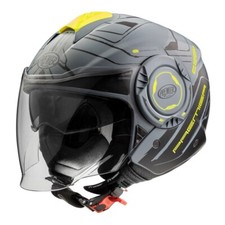 PREMIER COOL NTY GREY CASCO HELMET JET DOPPIA VISIERA LEGGERO SPORTIVO L