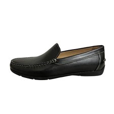 Geox Siron Ledermokassin Nero Uomo Mocassino Taglie 42,5 44 U32Q3A00043C9999