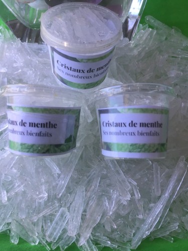 Cristaux menthe - cristaux, de