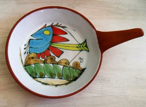Piatto tondo vintage dipinto - , a