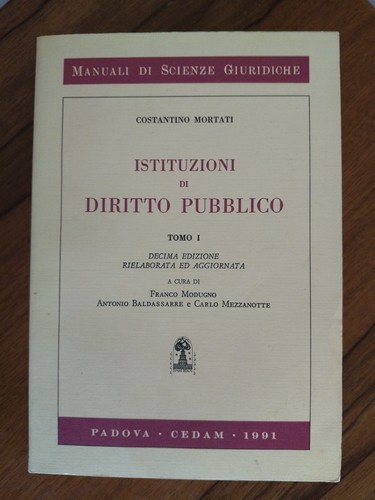 Mortati istituzioni diritto - mortati, di