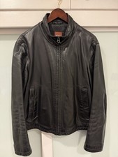 Giacca moto pelle Hugo Boss vintage