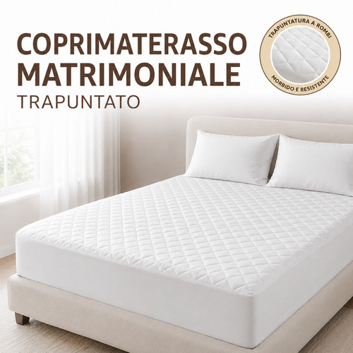 Coprimaterasso trapuntato - coprimaterasso,