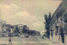 ad339 cartolina amendolara corso umberto I e largo mercato provincia di cosenza