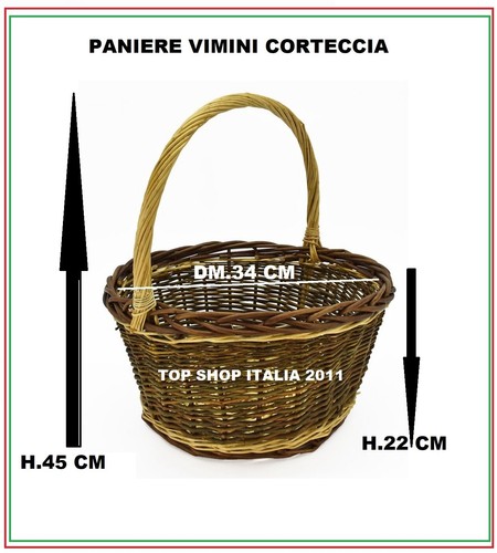 Paniere vimini lux - dm.34,