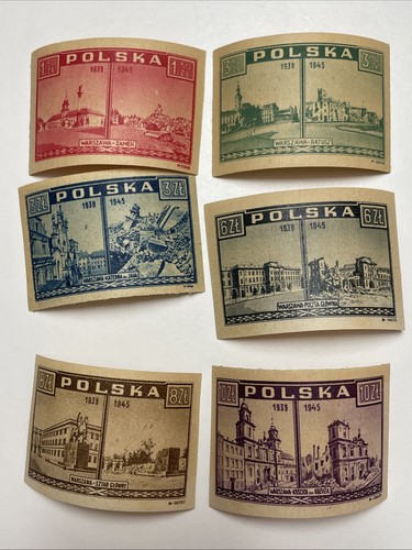 Satz briefmarken polen - briefmarken,