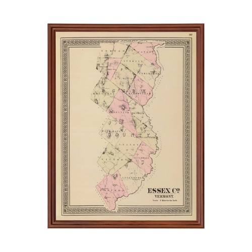 Vecchia mappa della contea - , di