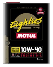 Motul Eighties 2 L Olio Motore 10W40 Semisintetico Auto Classiche d'epoca API SN