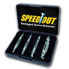 4x Estrattore universale viti bloccate danneggiate rotte rimozione vite SPEEDOUT