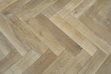 Nuovo! Frassino vulcano, spazzolato con segni segati rovere spina di pesce parquet HO1818 campione